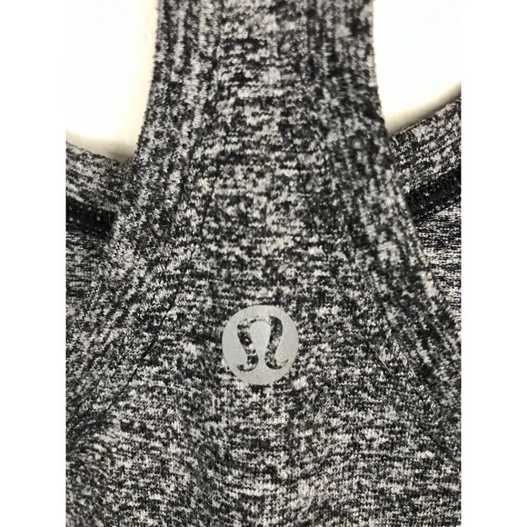 Lululemon Heathered Gray Racerback Workout Top Size Small - Picture 5 of 7